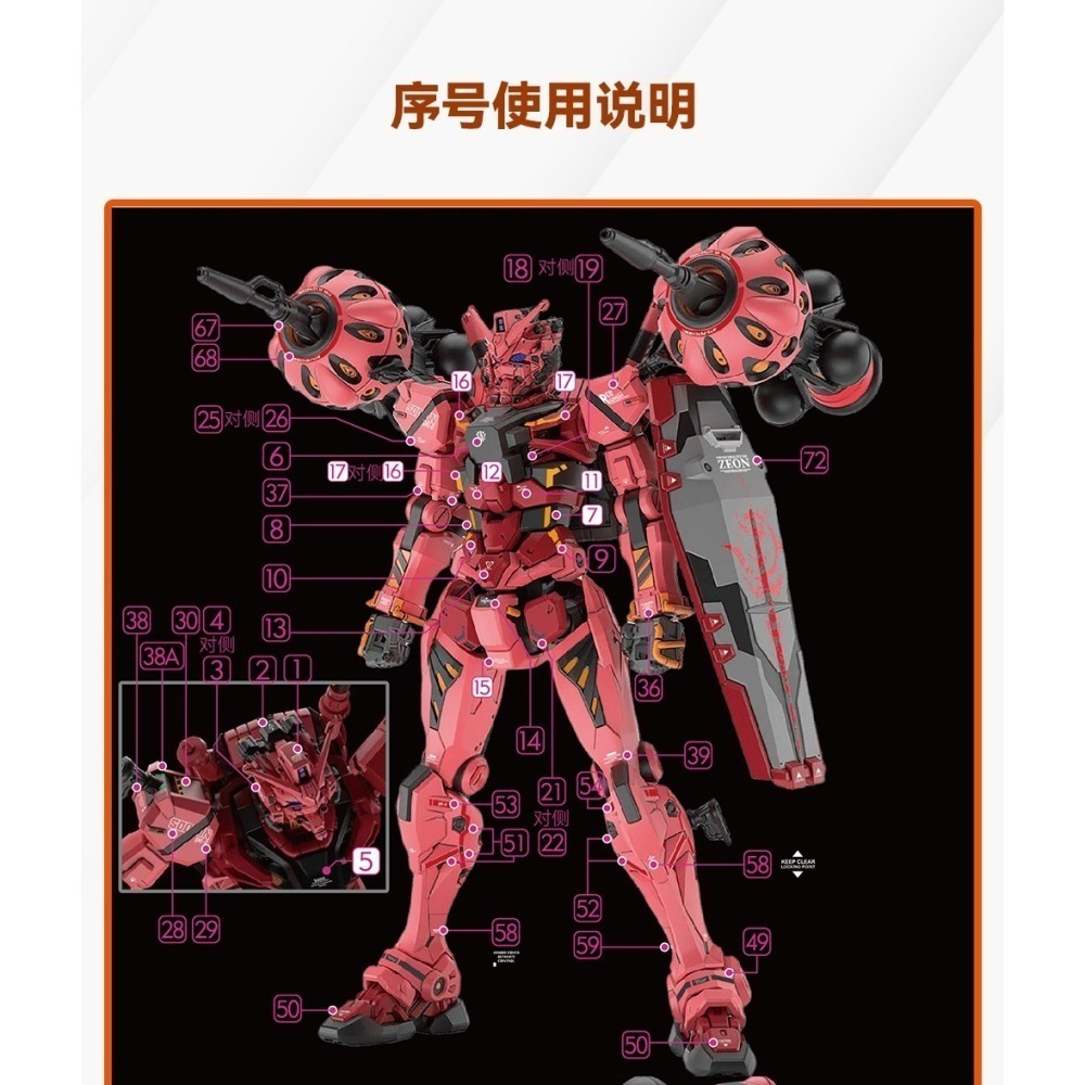 【Max模型小站】GUGU HG 1/144 紅白鋼彈 跨時之戰 高清 水貼-細節圖2