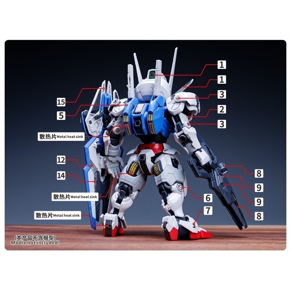 【Max模型小站】TAS沉迷者 MGSD風靈 水星的魔女 高精度蝕刻片 含改件(附背膠)-細節圖4