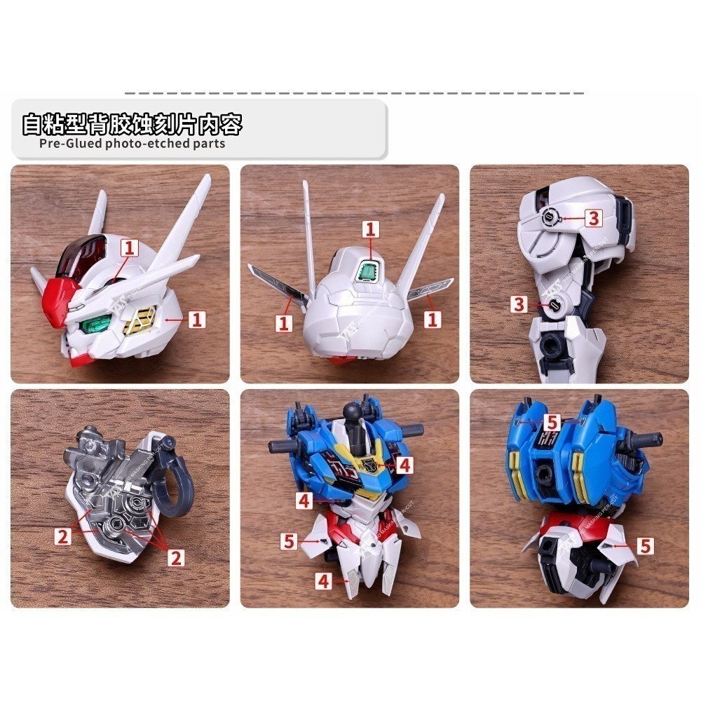 【Max模型小站】TAS沉迷者 MGSD風靈 水星的魔女 高精度蝕刻片 含改件(附背膠)-細節圖7