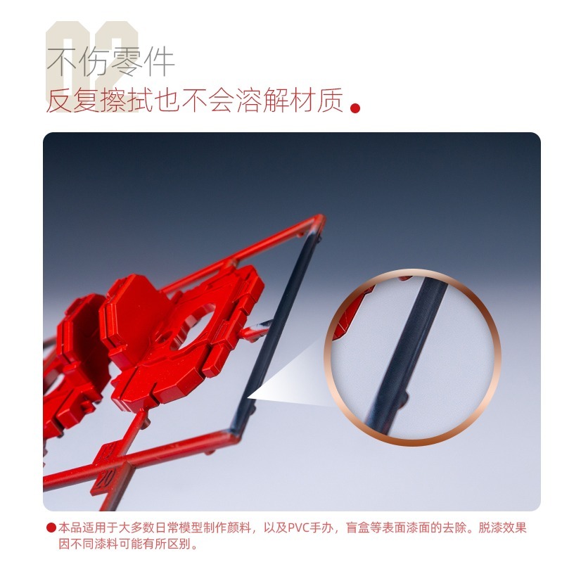 【Max模型小站】喵匠 HOBBY MIO 脱漆濕巾 脱漆棉片 快速脱漆 不傷零件(100片)-細節圖4