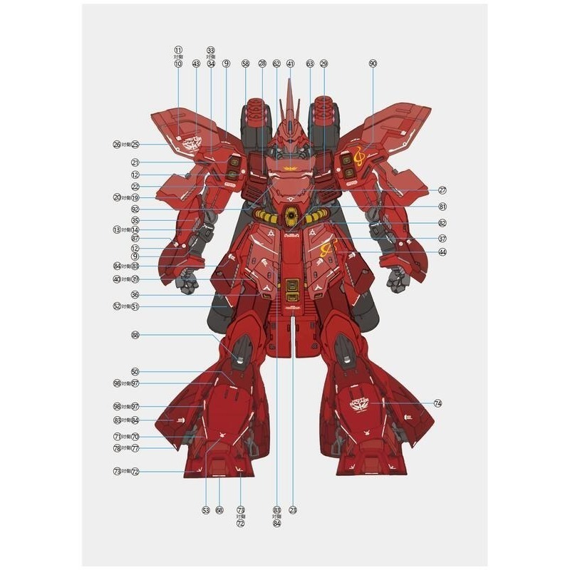 【Max模型小站】拾壹零 MG 卡沙 沙薩比 匠沙樣式 解體匠機樣式 模型 水貼-細節圖2