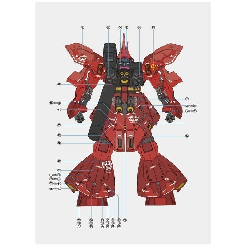【Max模型小站】拾壹零 MG 卡沙 沙薩比 匠沙樣式 解體匠機樣式 模型 水貼-細節圖3