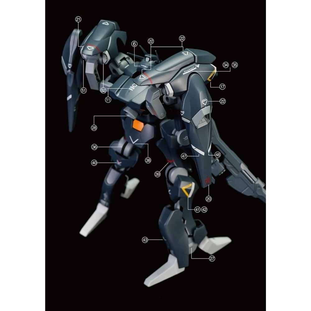 【Max模型小站】匠心社 水星的魔女 HG 鐵騎鋼彈 高精度 水貼 HGWFM07-細節圖4