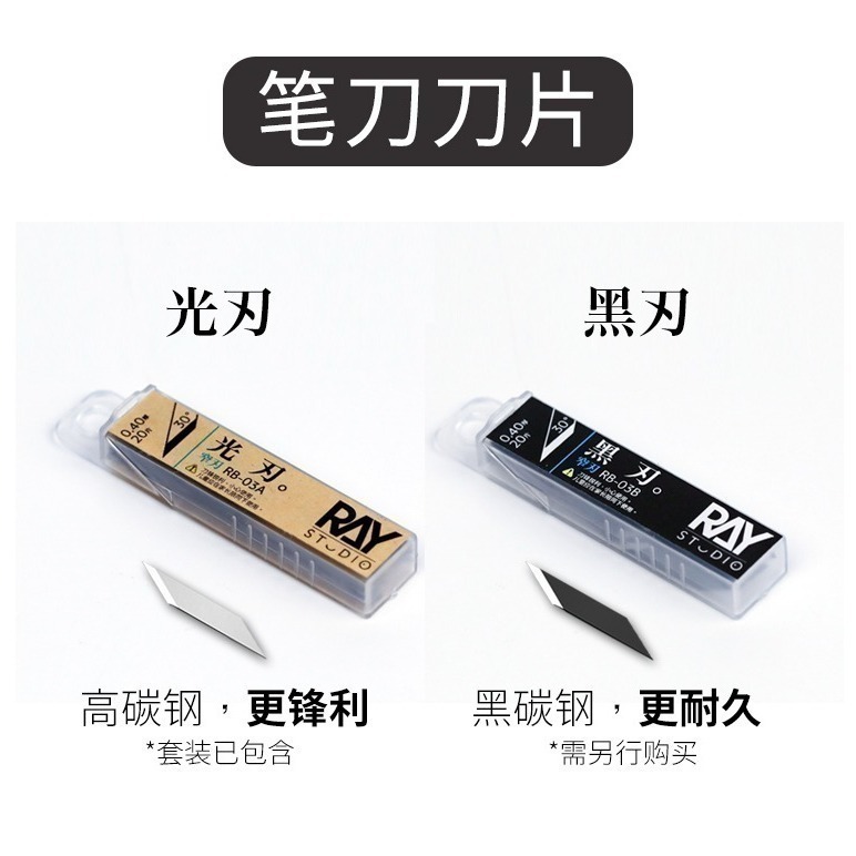 【Max模型小站】RAY的模型世界 全金屬筆刀 窄刃/寬刃手工雕刻刀-細節圖6