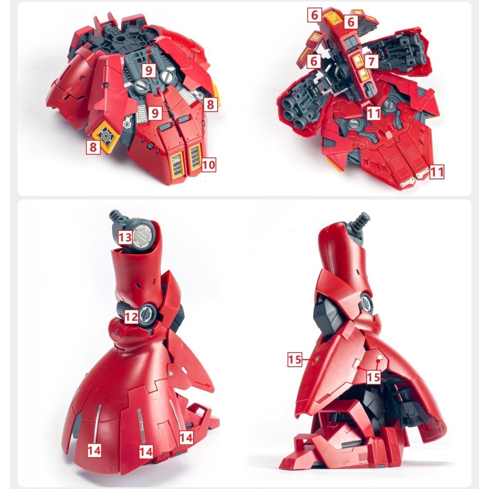 【Max模型小站】TAS沉迷者 RG沙薩比 1/144 SAZABI 專用高精度 蝕刻片-細節圖4