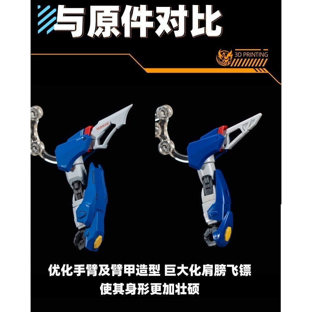 【Max模型小站】菲尼克斯 S-01 HG新生命運 鋼彈模型 造型改件 細節改件-細節圖6