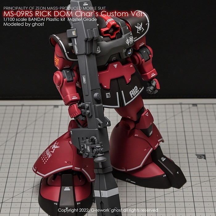 【Max模型小站】炎水貼 GHOST MG(21) 夏亞用/里克德姆 RICK DOM ver1.5 螢光水貼-細節圖2