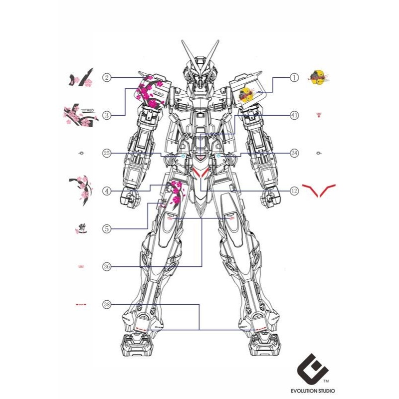 【Max模型小站】EVO MG(66) 1/100 紅色異端 紅色迷惘 HIRM風格-細節圖3