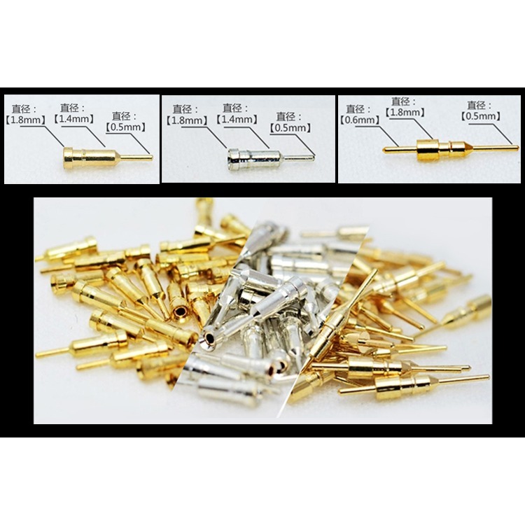 【Max模型小站】HD 鋼彈模型 金屬改件 細節追加 噴口噴針 AB型 金銀(10入)-細節圖2