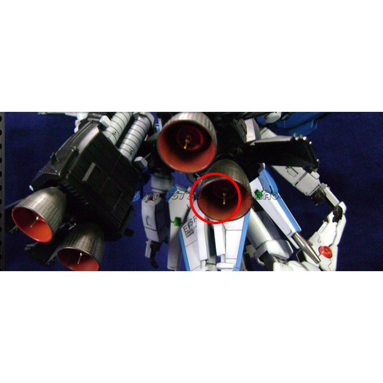 【Max模型小站】HD 鋼彈模型 金屬改件 細節追加 噴口噴針 AB型 金銀(10入)-細節圖4
