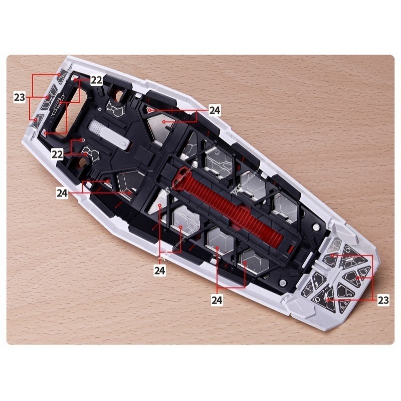 【Max模型小站】TAS沉迷者 PGU元祖 RX78 鋼彈蚀蝕片 金屬細節補品(附背膠)-細節圖9