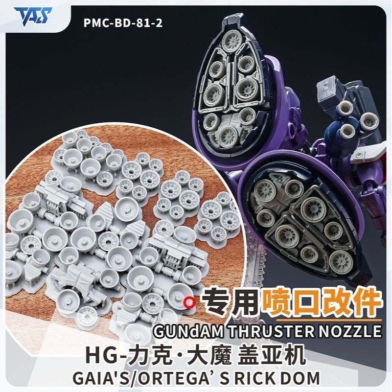 【Max模型小站】TAS沉迷者 HG里克德姆 蓋亞機 3D改件 模型 肩甲+噴口型 改造補品-細節圖2
