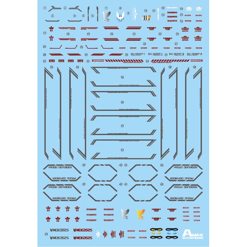 【Max模型小站】Amax工作室 HG 1/144 HG非凡攻擊自由 高清 螢光水貼-細節圖2