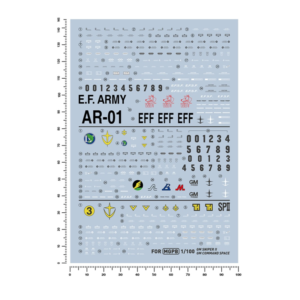 【Max模型小站】匠心社 MG-63&78 1/100 狙擊吉姆 白狗 宇宙 三合一綜合 水貼-細節圖2
