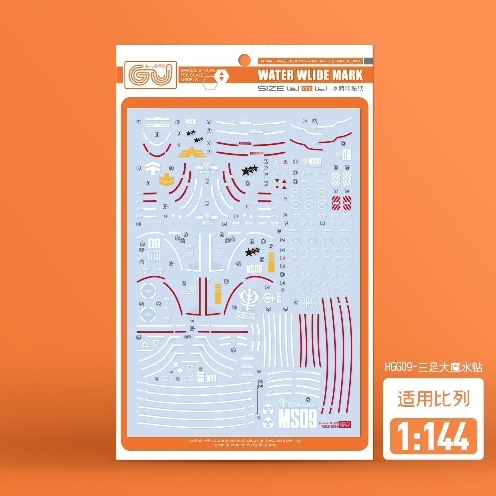 【Max模型小站】GUGU HGG09 三足德姆 1/144 跨時之戰 高清水貼-細節圖2