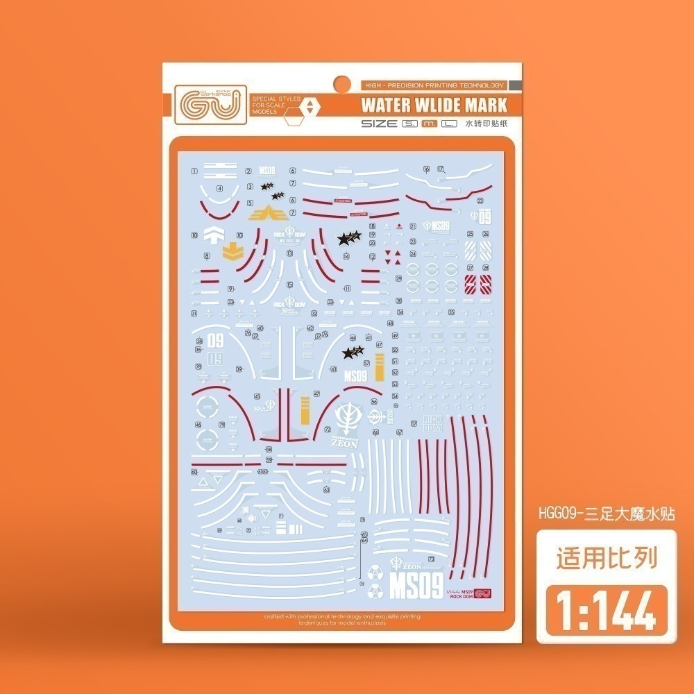 【Max模型小站】GUGU HGG09 三足德姆 1/144 跨時之戰 高清水貼-細節圖2