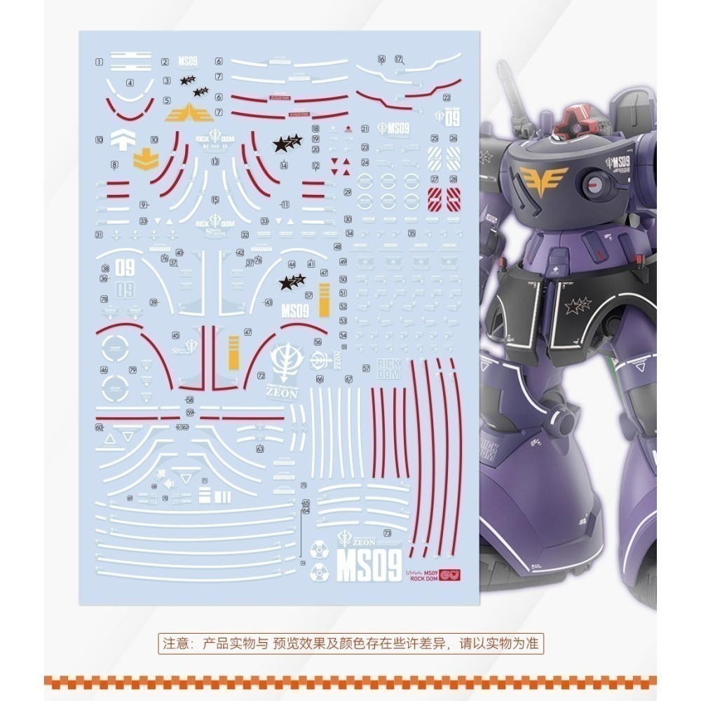 【Max模型小站】GUGU HGG09 三足德姆 1/144 跨時之戰 高清水貼-細節圖3