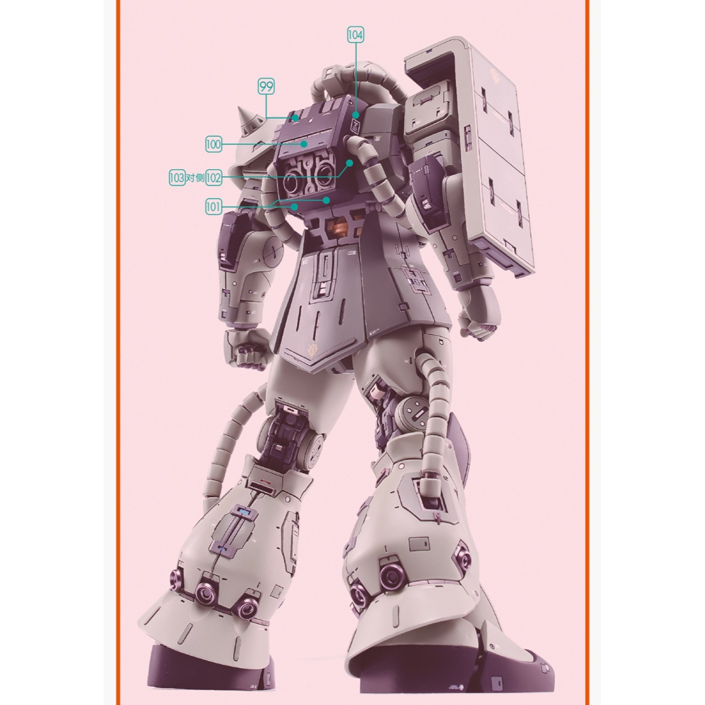 【Max模型小站】GUGU MG021 薩克2.0 夏亞薩克 通用高清 水貼-細節圖6