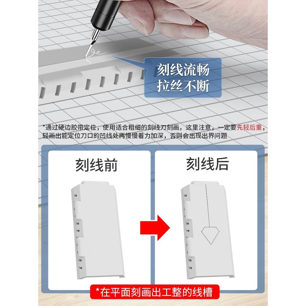 【Max模型小站】司特力 模型刻線針 鋼彈軍模高硬度鎢鋼鏡面刃線槽改造-細節圖3