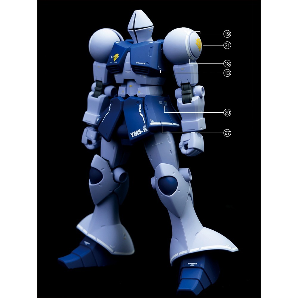 【Max模型小站】匠心社 HG UC YMS-15 吉昂 高精度 水貼紙 [HGUC-197]-細節圖2