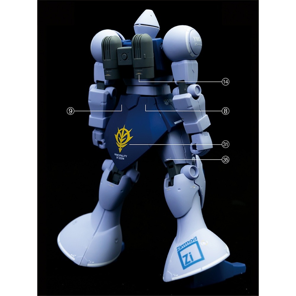 【Max模型小站】匠心社 HG UC YMS-15 吉昂 高精度 水貼紙 [HGUC-197]-細節圖4
