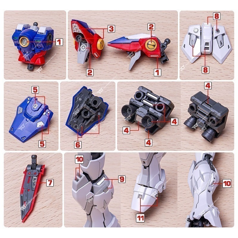 【Max模型小站】TAS沉迷者 RG飛翼鋼彈零式 鋼彈W 高精度蝕刻片 (附背膠)-細節圖5