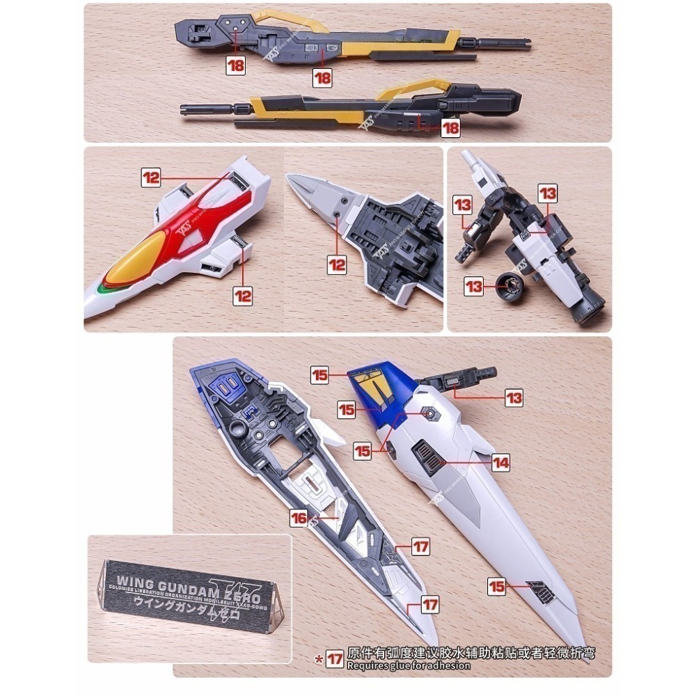 【Max模型小站】TAS沉迷者 RG飛翼鋼彈零式 鋼彈W 高精度蝕刻片 (附背膠)-細節圖6