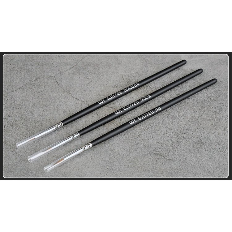 【Max模型小站】柯作 模型DIY塗裝制作工具滲線上色面相筆 3支裝-細節圖2