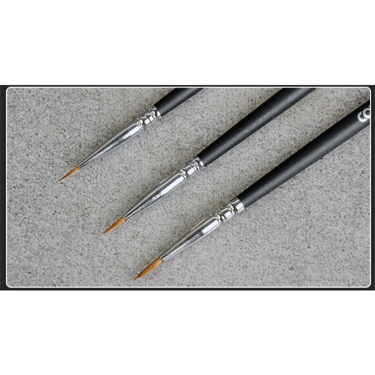 【Max模型小站】柯作 模型DIY塗裝制作工具滲線上色面相筆 3支裝-細節圖3