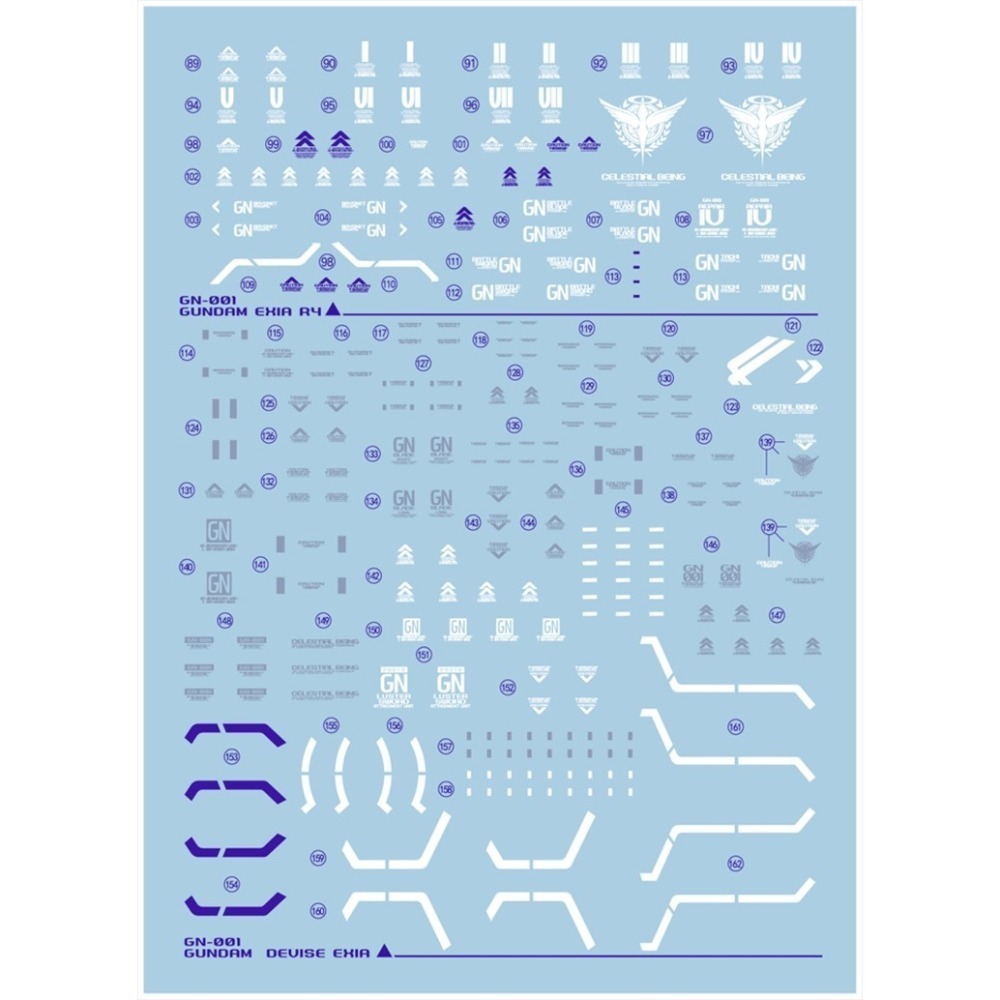 【Max模型小站】拾壹零 MGMB Exia GN-001 能天使概念型(R2R3R4).專用水貼-細節圖3