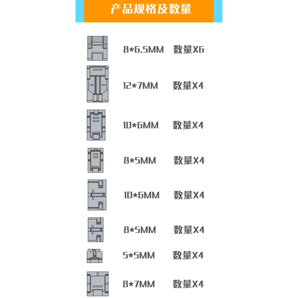 【Max模型小站】菲尼克斯 DP-01 鋼彈模型細節改造補品 方形細節 機甲貼片-細節圖3
