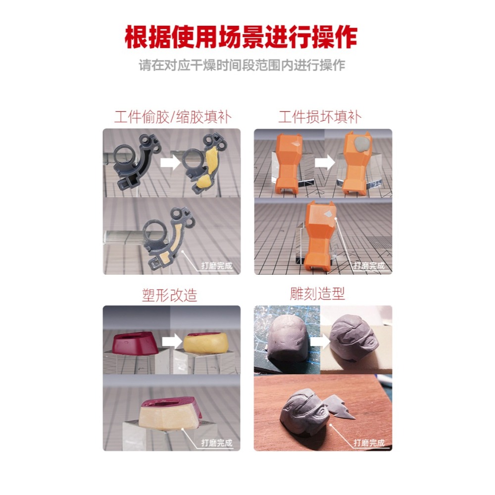 【Max模型小站】喵匠 HOBBY MIO AB補土（造型用補土） 質地細膩 打磨手感好 雙色-細節圖4