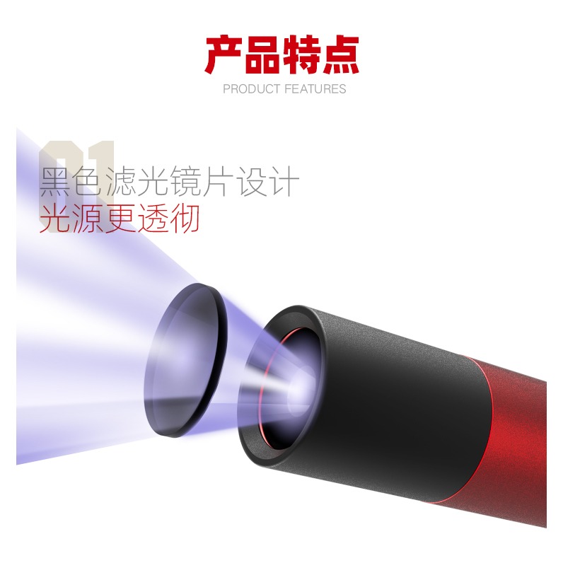 【Max模型小站】喵匠 HOBBY MIO UV 紫外光手電筒 365nm 充電款(可雙向充電)-細節圖3