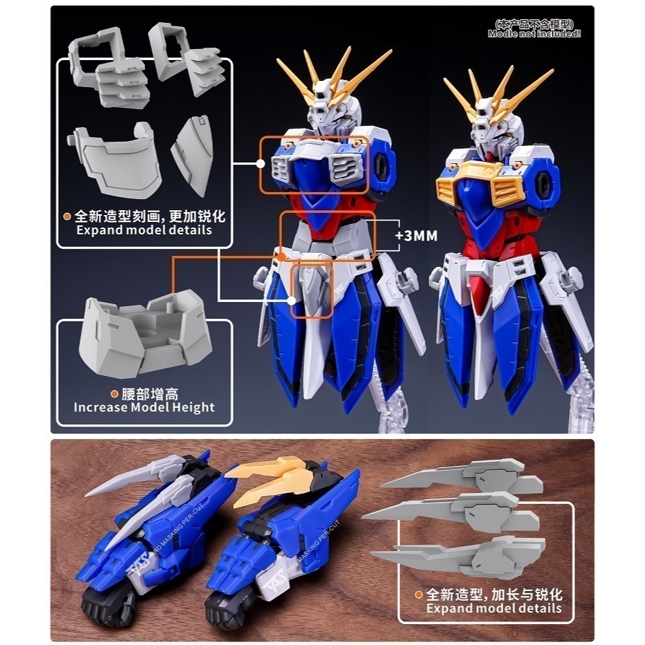 【Max模型小站】TAS沉迷者 胖虎模型 神鋼彈 倍化系列 3D樹脂改件 模型改造-細節圖4