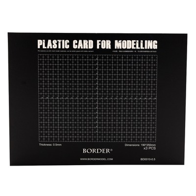 【Max模型小站】邊境 附刻度PS膠板 鋼彈GK模型工具制作改造板 塑料板 190*250mm（3片裝）BD0010-規格圖2
