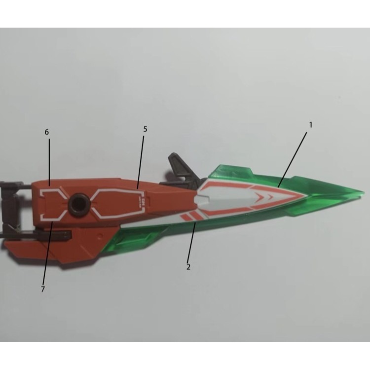 【Max模型小站】Amax工作室 MG Seven GN-00007S 00鋼彈七劍(檢察官).螢光水貼-細節圖6