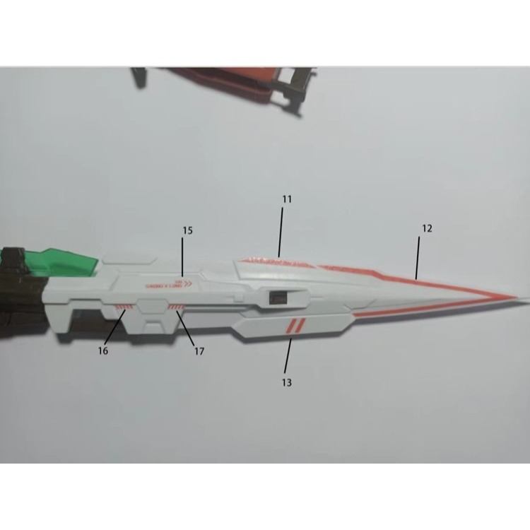 【Max模型小站】Amax工作室 MG Seven GN-00007S 00鋼彈七劍(檢察官).螢光水貼-細節圖7