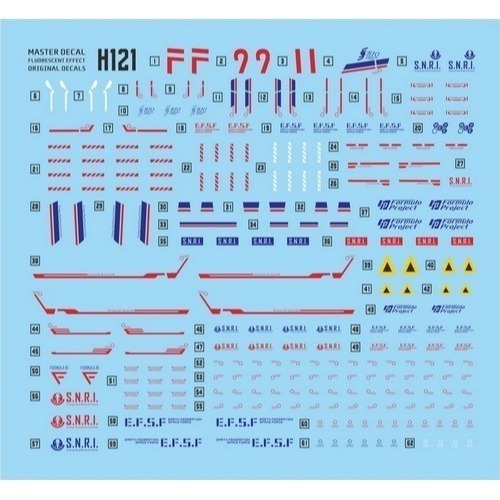 【Max模型小站】達人 (H121) HG F91 原創條紋 1/144 模型 高清 螢光水貼-細節圖2