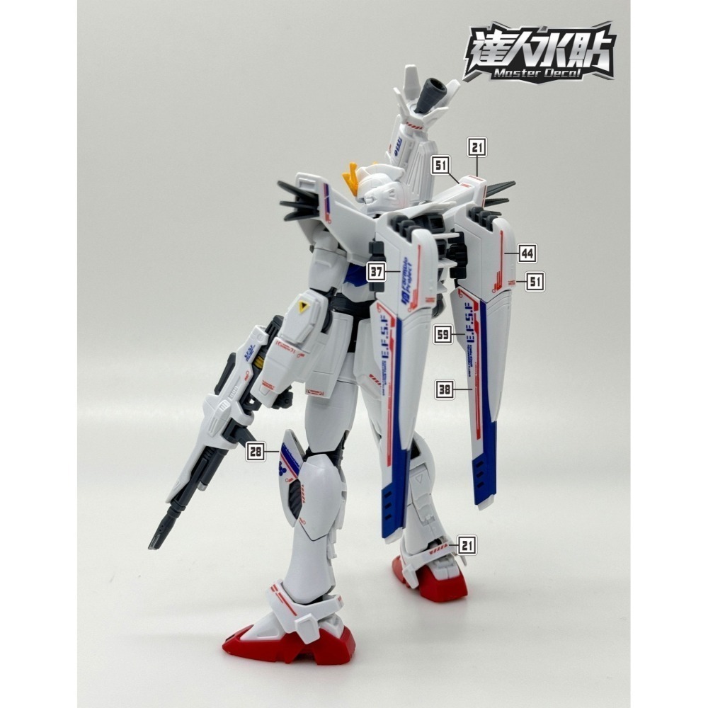 【Max模型小站】達人 (H121) HG F91 原創條紋 1/144 模型 高清 螢光水貼-細節圖4