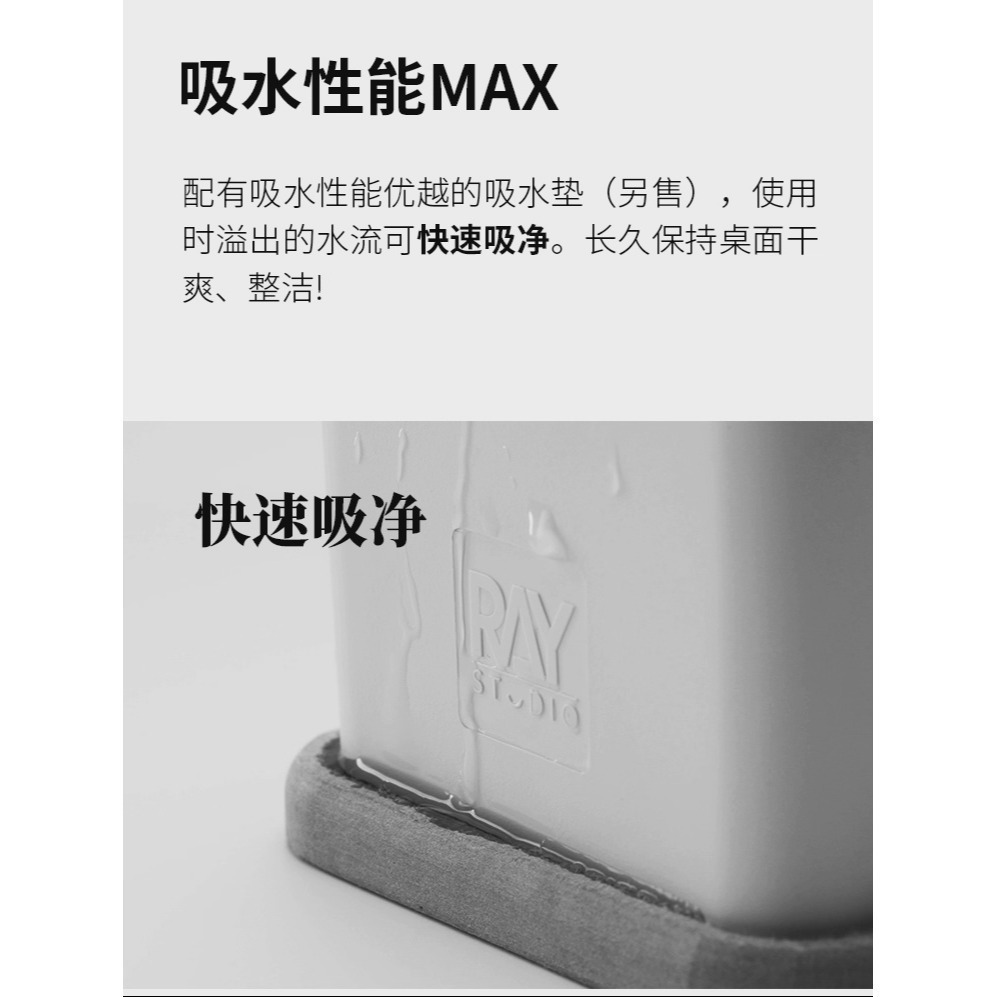 【Max模型小站】RAY的模型世界 雙艙洗筆筒+吸水墊 多功能面相筆上色筆模型-細節圖7
