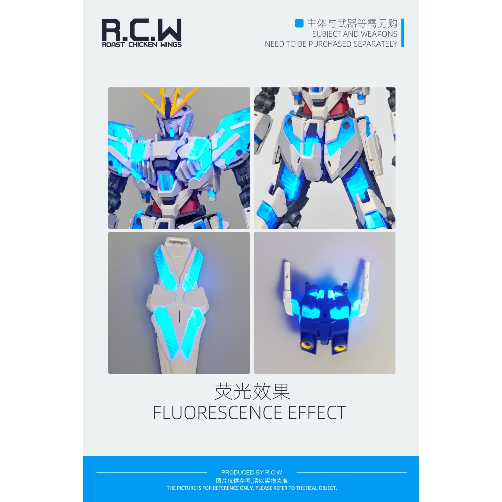 【Max模型小站】RCW 賽可繆框架 MG叙述 獨角獸 精神骨架 螢光改件(透明藍/ 透明綠)-細節圖6