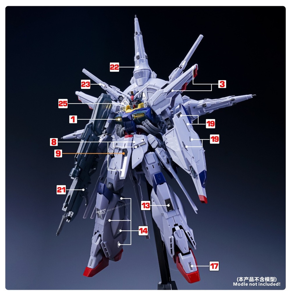 【Max模型小站】TAS沉迷者 MG神意鋼彈 SEED天帝神諭 高精度蝕刻片-細節圖3