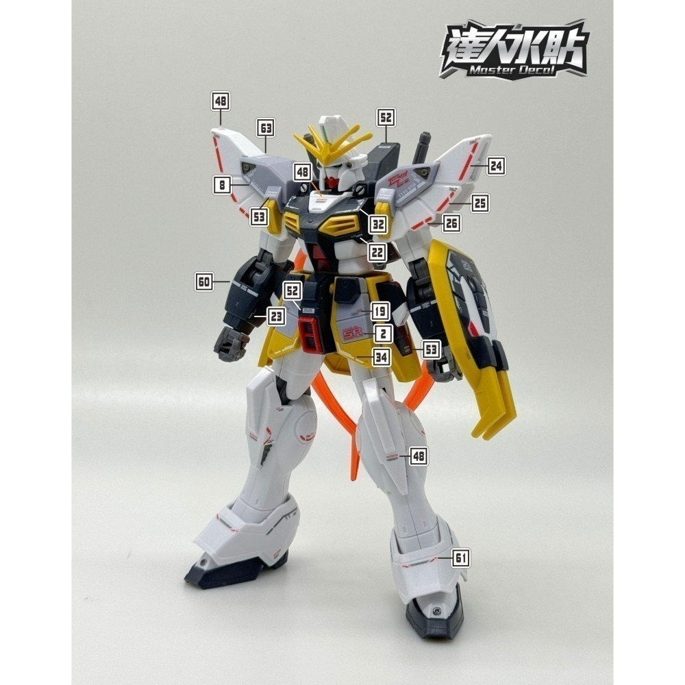 【Max模型小站】達人 (H126) HG 沙漠+重炮 W系列 1/144 高清 螢光水貼-細節圖4