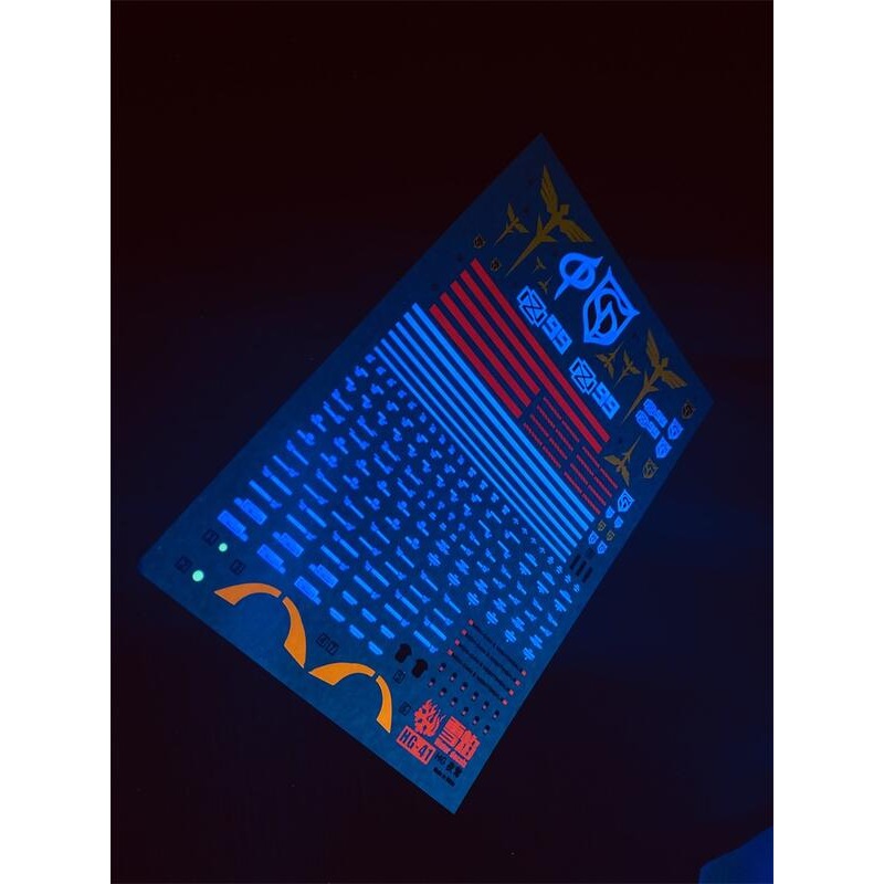 【Max模型小站】雪焰 HG-41 HGUC 夜鶯 螢光版 高精度 模型 水貼-細節圖3