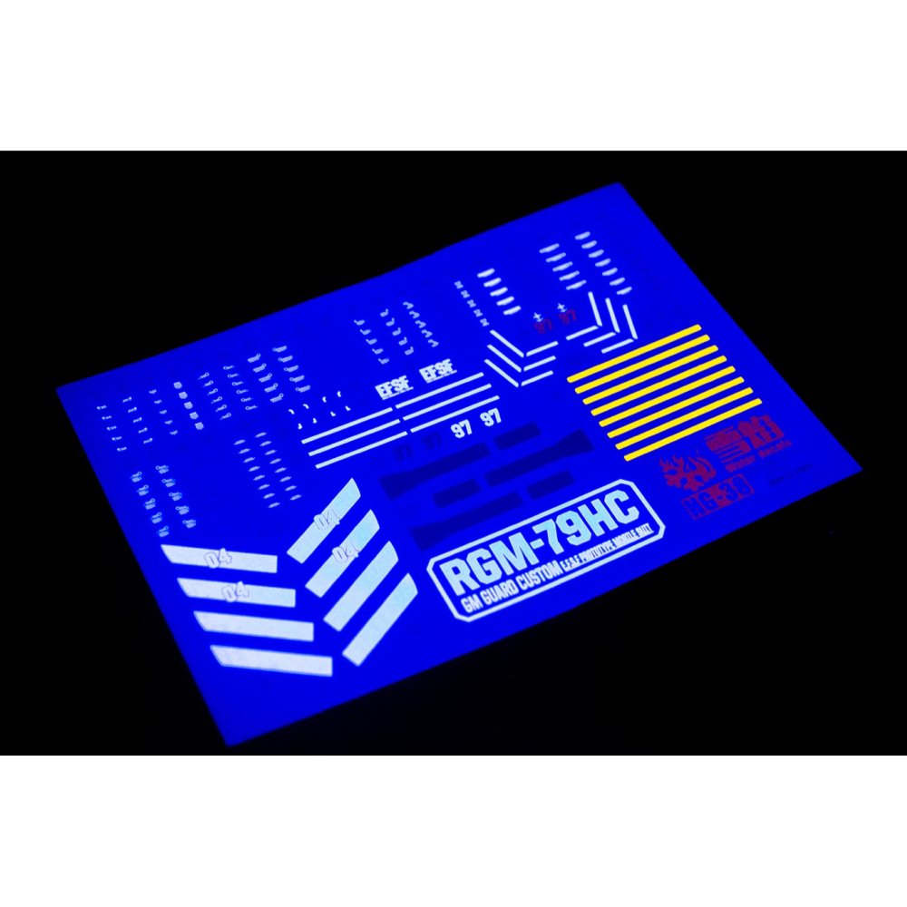 【Max模型小站】雪焰 HG-38 HG 狙擊吉姆 下田小隊 GTO 螢光版 高精度 水貼-細節圖3