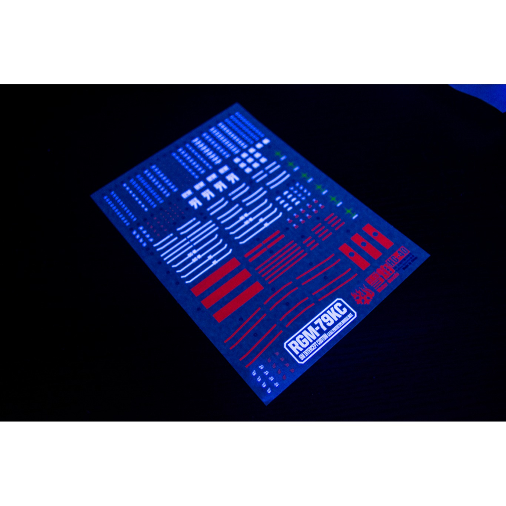 【Max模型小站】雪焰 HG-40 HG 吉姆攔截特裝型 FellowBooster 裝備螢光高精度 水貼-細節圖3