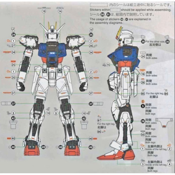 【Max模型小站】星域 RG 完美攻擊鋼彈 PERFECT STRIKE全裝備鋼彈高清水貼-細節圖4