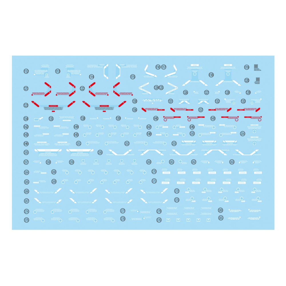 【Max模型小站】雪焰 MG 52 FAZZ Ver.ka 全裝甲鋼彈 卡版 KA 螢光水貼(2張)-細節圖3