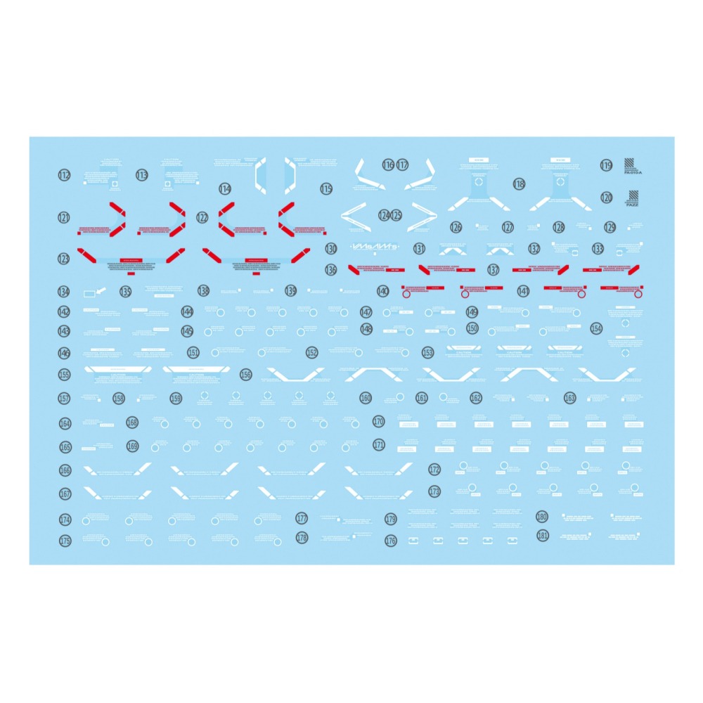 【Max模型小站】雪焰 MG 52 FAZZ Ver.ka 全裝甲鋼彈 卡版 KA 螢光水貼(2張)-細節圖3