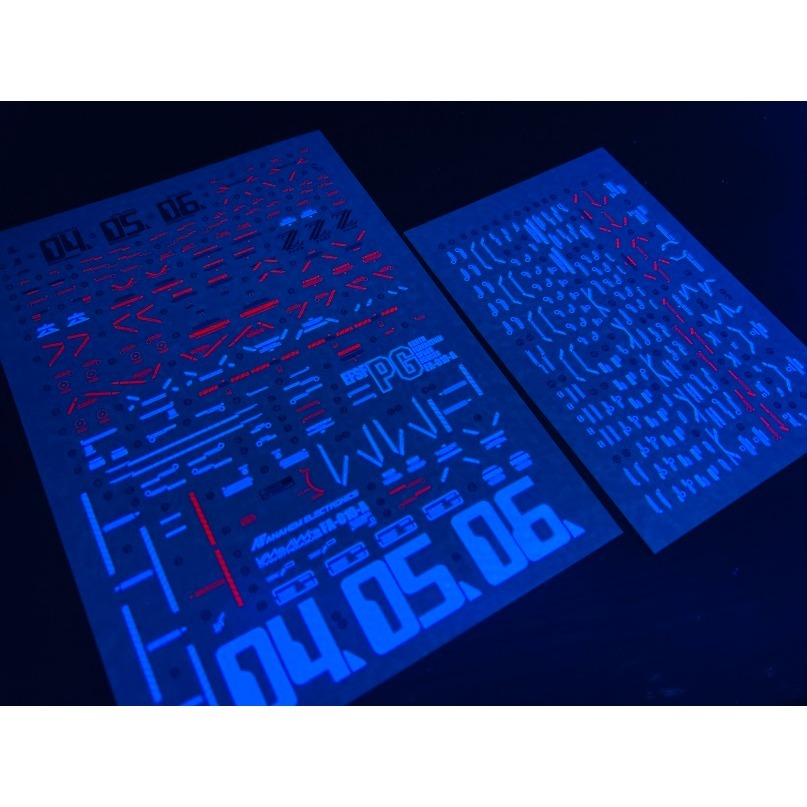 【Max模型小站】雪焰 MG 52 FAZZ Ver.ka 全裝甲鋼彈 卡版 KA 螢光水貼(2張)-細節圖4